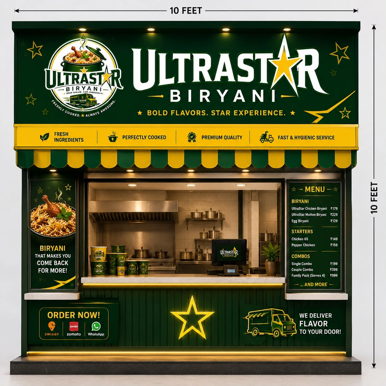 Ultra Star Express 10-foot Kiosk